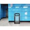 Alpine Industries 40 gal Square Outdoor Can, Transparent, Steel + PC Panel, 21.25 in ALP471-40-CLR - alternate 2